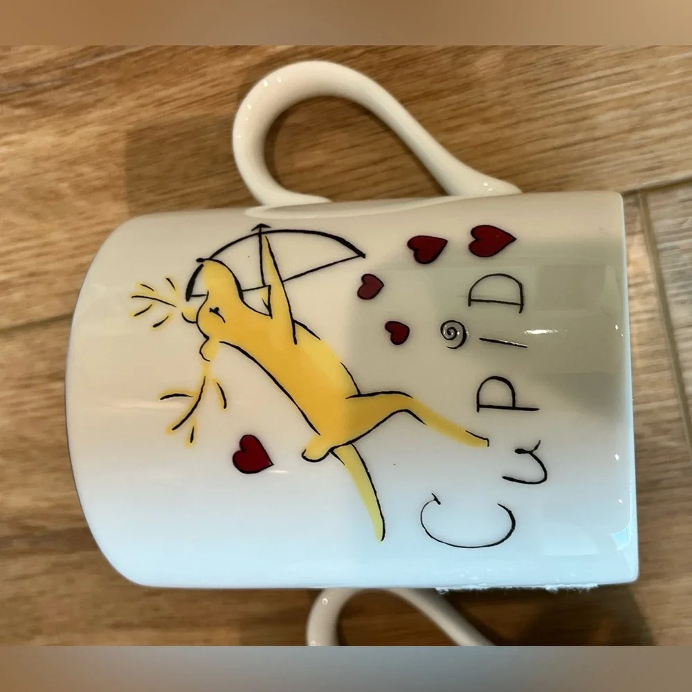 Pottery Barn Set of Reindeer Themed Mugs